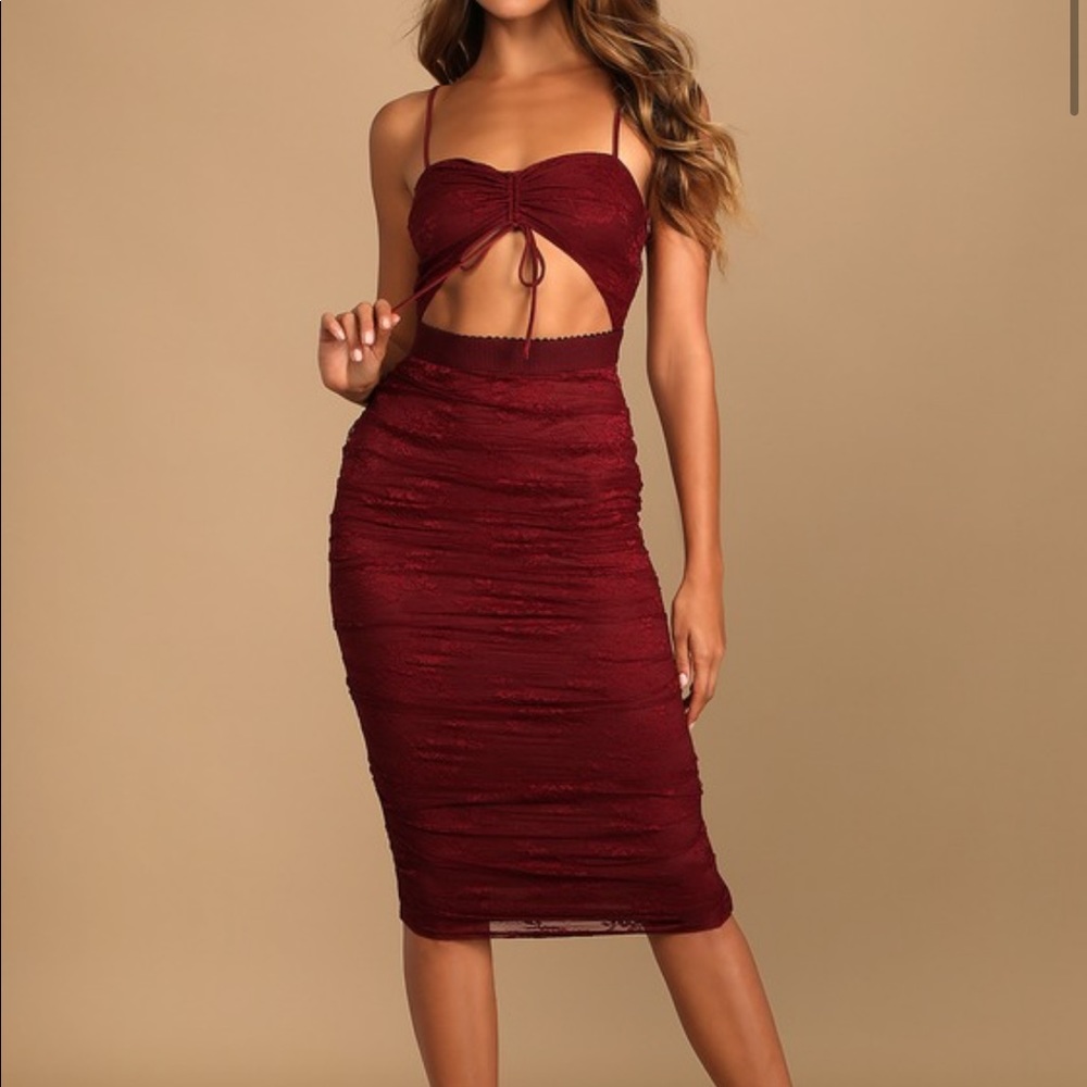 Lulus Burgundy Dress